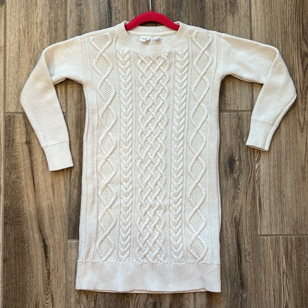 Gap Ivory Cable Sweater Dress Size S